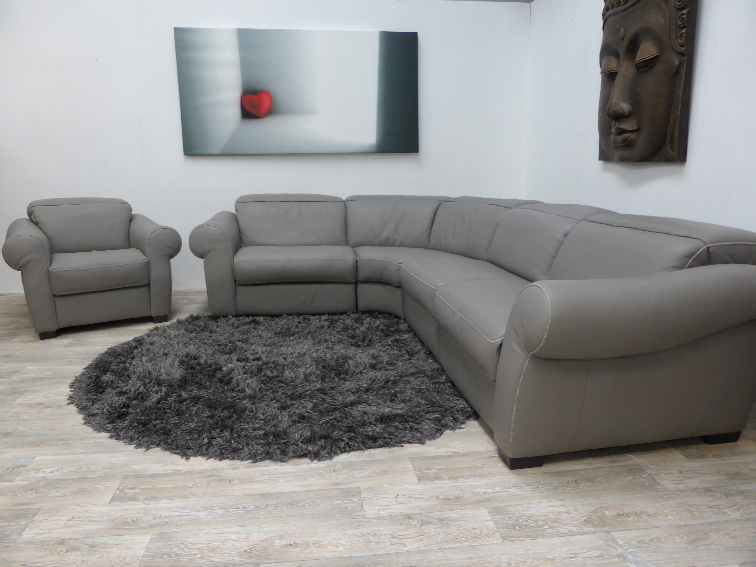 natuzzi leather power reclining sofa