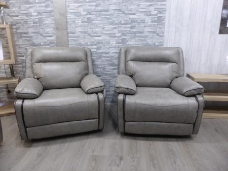 Seattle beautiful thick wipeable fabric 3 & 2 chairs-manual recliners