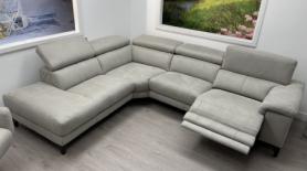 SALE Dakota Power reclining corner sofa with adjustable headrests