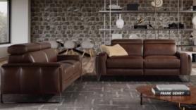 Sud-Form-Italia-Italian-Tan-Leather-Designer-Sofa-Suite