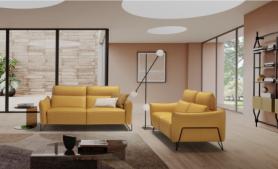 Sud-Form-Nero-Yellow-Leather-Italian-Yellow-Leather-Sofas-Suite