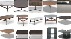 Natuzzi Editions Coffee & Lamp Accent Tables