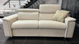 Sud-Form Beige Fabric Alcantara Roll Out Sofabed