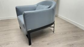 Natuzzi Editions Leather Feature Accent Baby Blue  Designer Chair