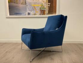 Natuzzi Editions Blue Feature Accent Chair
