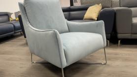 Natuzzi Editions pale blue  Feature Accent Chair