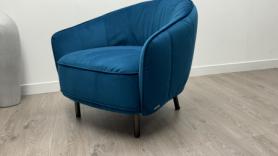 Natuzzi Editions Brezza Velvet blue Feature Accent Chair