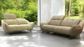 Franco Ferri Contrast Leather & Fabric suite