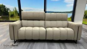 Franco Ferri Italia Genise Leather Reclining Sofa