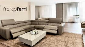 Francoferri Italia Club power reclining arm to arm corner sofa