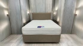 Highgrove medium firm 10 inch thick mattress complete beige bed