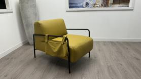 Mustard Leather Natuzzi Editions Feature Chair 