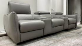 Natuzzi Cinema Sofa with Storage and Lights