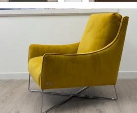 Natuzzi Editions Yellow Feature Accent Chair