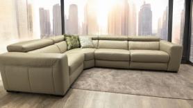 Natuzzi Editions Forza B790 Beije Taupe Leather Corner Reclining