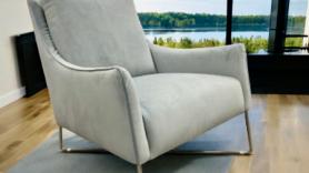 Natuzzi Editions pale blue  Feature Accent Chair