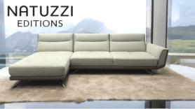 Natuzzi Editions Rotterdam C138 Power Backs Chaise