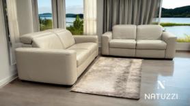 Natuzzi Italia Diesis 2828 Pair Of Two Seaters Leather Reclining