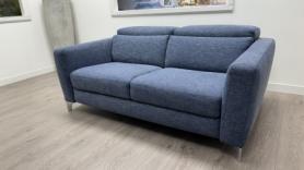Natuzzi Italia Volo Blue Two Seater Fabric Sofa