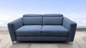 Natuzzi Italia Volo Blue Two Seater Fabric Sofa