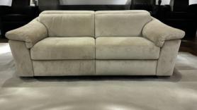 Natuzzi Michelle B760 Beige Taupe velvet Breza fabric three seater sof