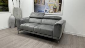Natuzzi Tranquilita C106 Grey Velvet Two Seater Sofa