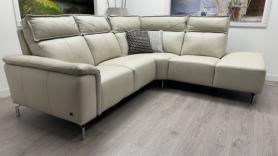 Rialto Leather corner sofa Suite made in Italy by Tancredi Italia