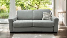 ROSANNA Sofa Bed Alcantara Dove Grey Spill Resistant 