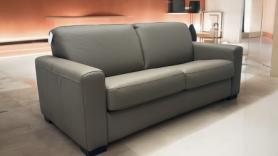 Rosanna Taupe Leather Sofa Bed High Quality 