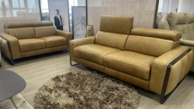 Sud-Form-Italia-Italian-Tan-Leather-Designer-Sofa-Suite