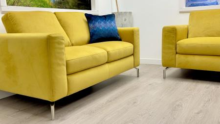 Natuzzi Sollievo soft fabric 3 & 2 seater sofas