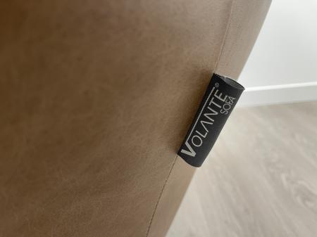 Volante Perno Swivel Chair in Tan Leather