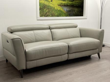 HTL Power reclining Stone Leather Milano 3 + 2 Recliner Sofas
