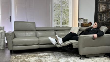 Htl deals leather sectional